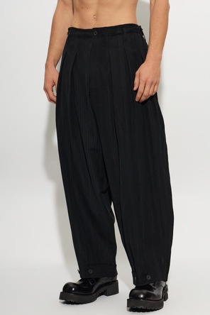 Yohji Yamamoto Pantalones de corte holgado con pinzas