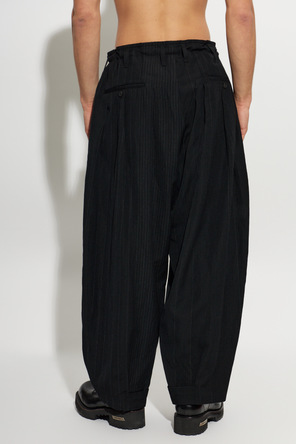 Yohji Yamamoto Pantalones de corte holgado con pinzas