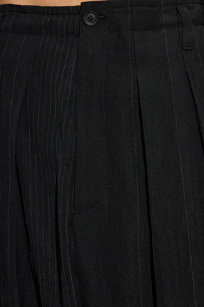 Yohji Yamamoto Pantalones de corte holgado con pinzas