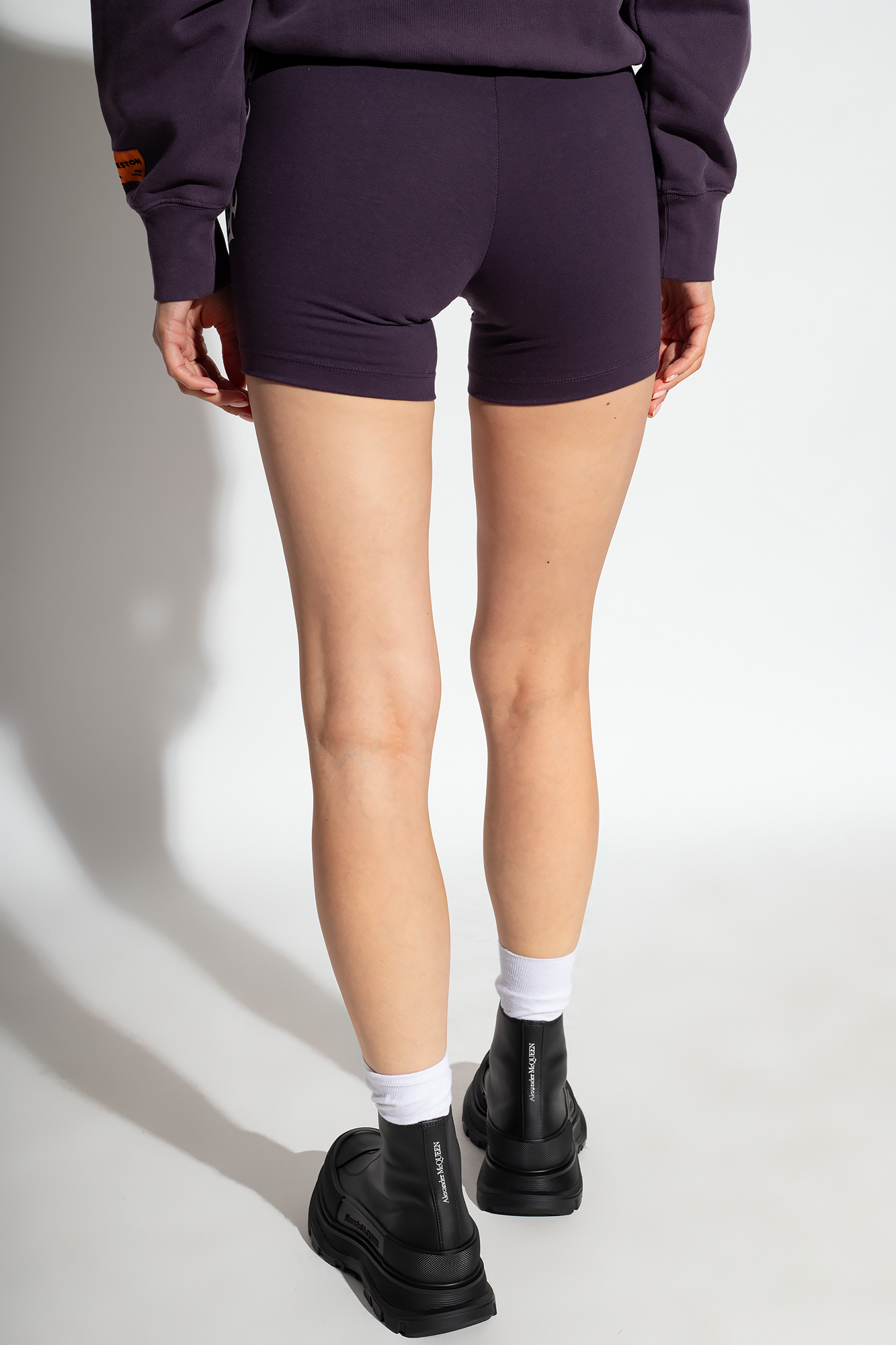 Heron Preston High-waisted Upala shorts