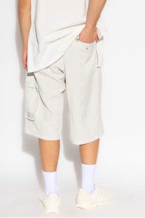 Y-3 Yohji Yamamoto shorts dress with multiple pockets