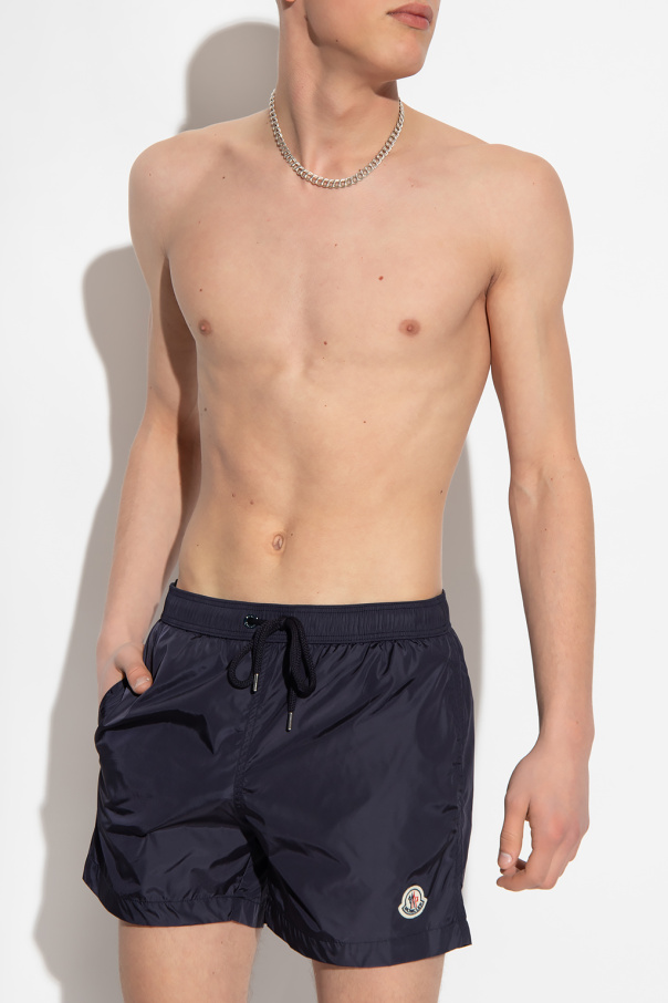 Moncler Swim nero shorts