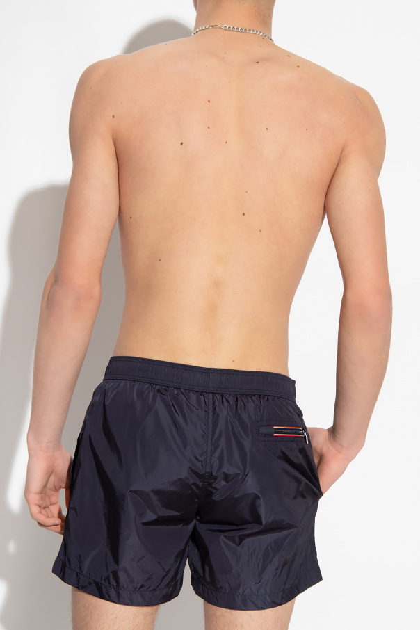 Moncler Swim nero shorts