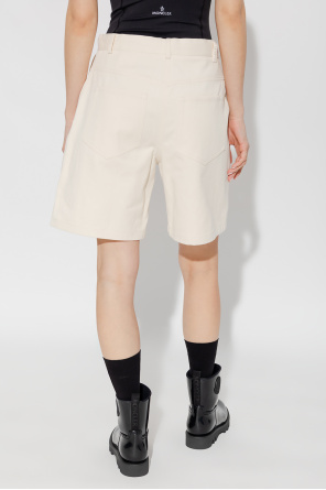 Moncler High-waisted wash shorts