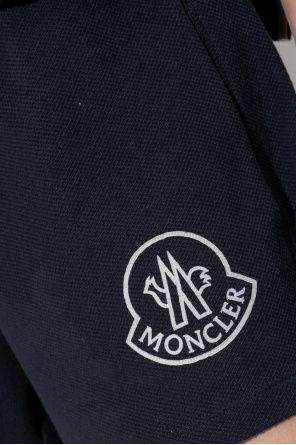 Moncler Shorts Satin with logo