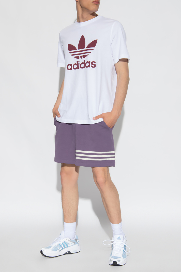 Purple Shorts with logo ADIDAS Originals - Vitkac GB