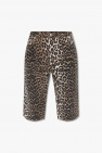 Ganni Shorts with animal motif