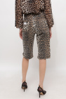 Ganni Shorts with animal motif