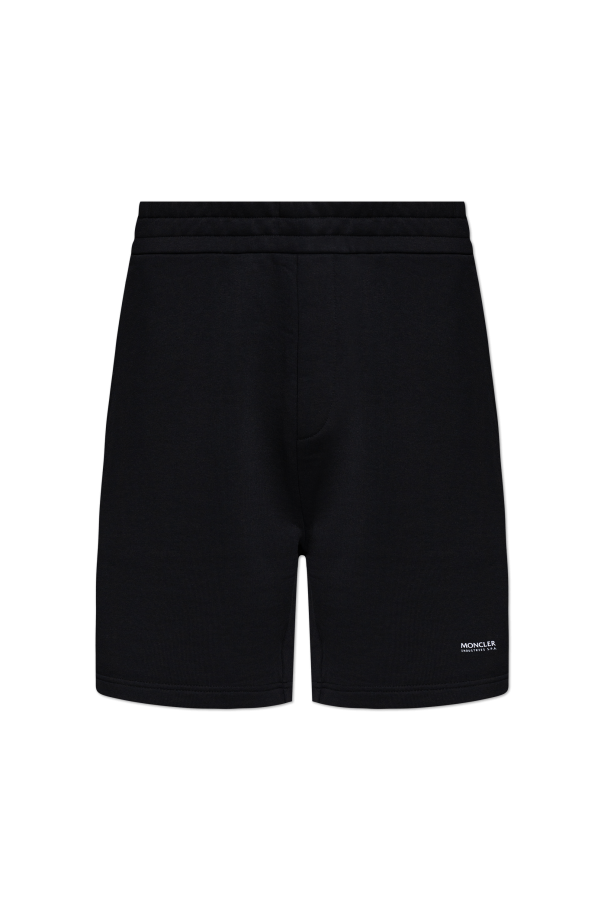 Moncler Shorts with engraved logo appliqué