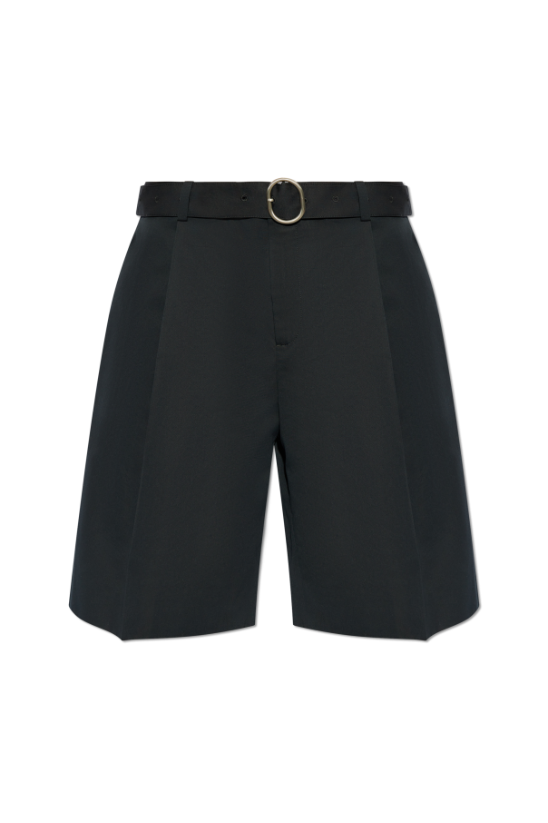 JIL SANDER Szorty z paskiem
