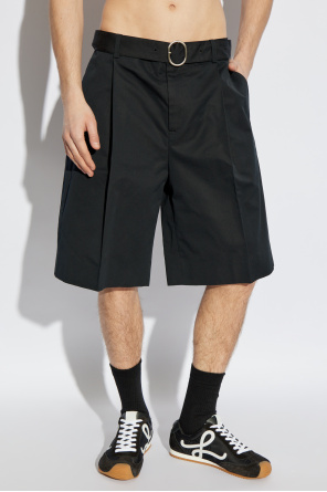 JIL SANDER Szorty z paskiem