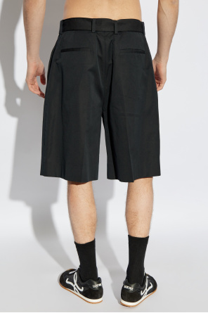 JIL SANDER Szorty z paskiem