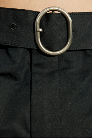 JIL SANDER Szorty z paskiem