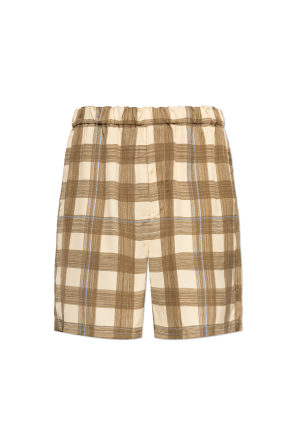 Plaid pattern shorts