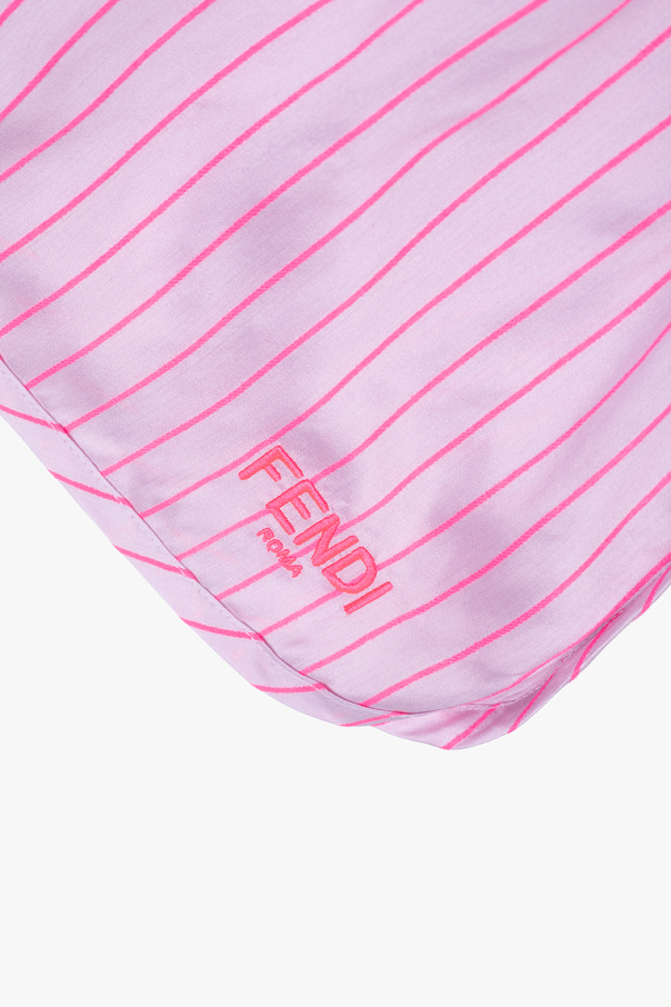 Fendi jacquard-logo Kids Fendi jacquard-logo FF-motif roll-neck jumper