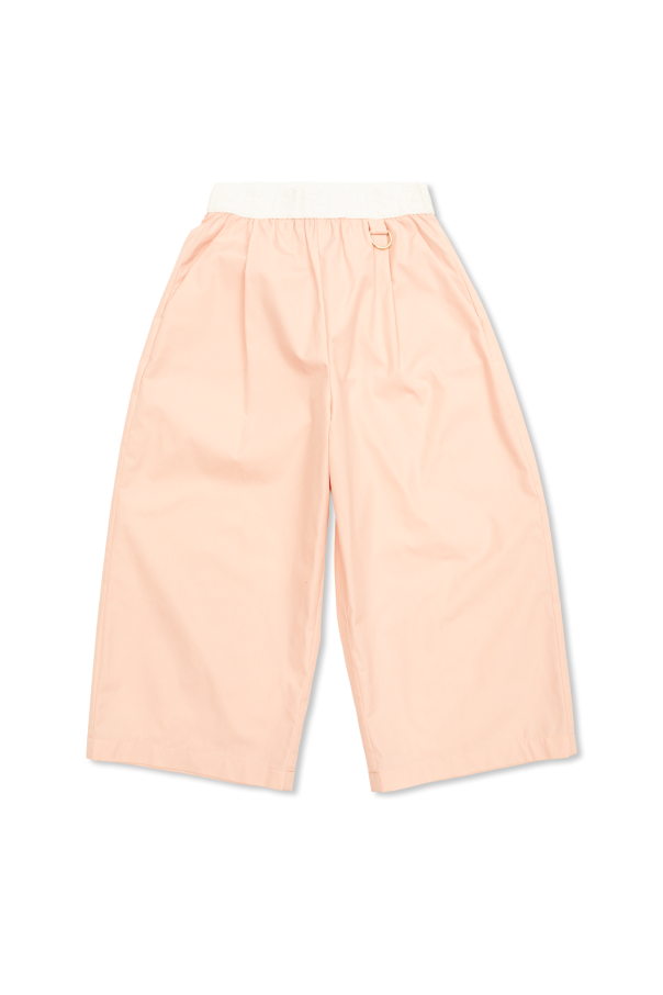 Trousers with detachable pouch od Fendi Kids