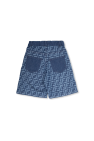 Fendi Kids Monogrammed denim shorts