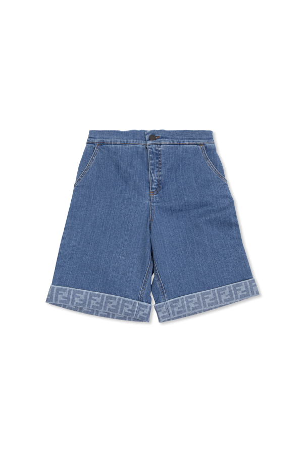 Denim shorts od Fendi Kids