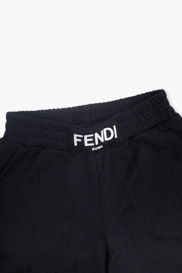 Fendi Kids Fendi Mens Pequin Striped Canvas Crossbody Camera Bag
