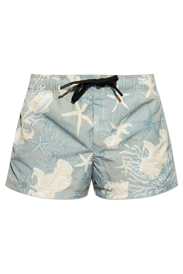 Versace Swim shorts with `Barocco Sea` pattern