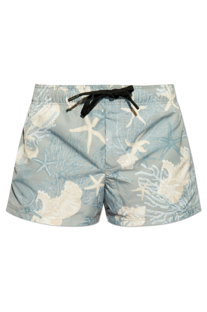 Swim shorts with `Barocco Sea` pattern