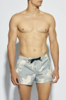 Versace BLUE Swim shorts with `Barocco Sea` pattern