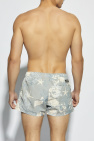 Versace BLUE Swim shorts with `Barocco Sea` pattern