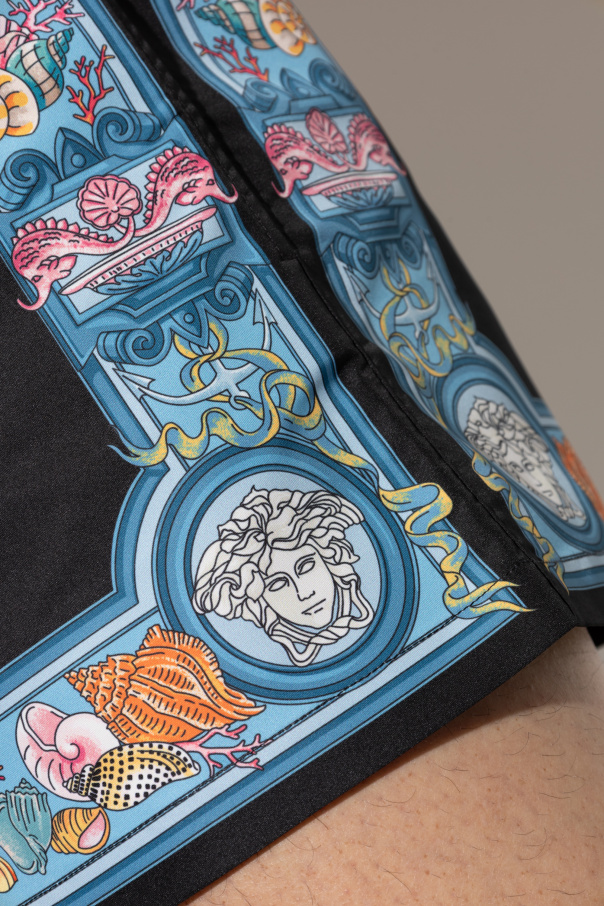 Versace Badehose mit Aufdruck `Coral Theatre`