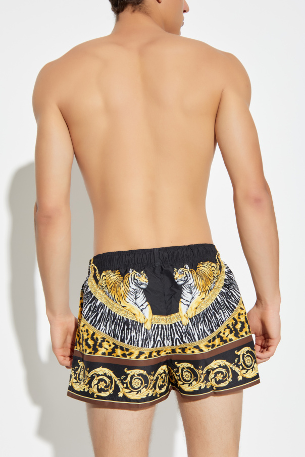 Versace Printed swim shorts
