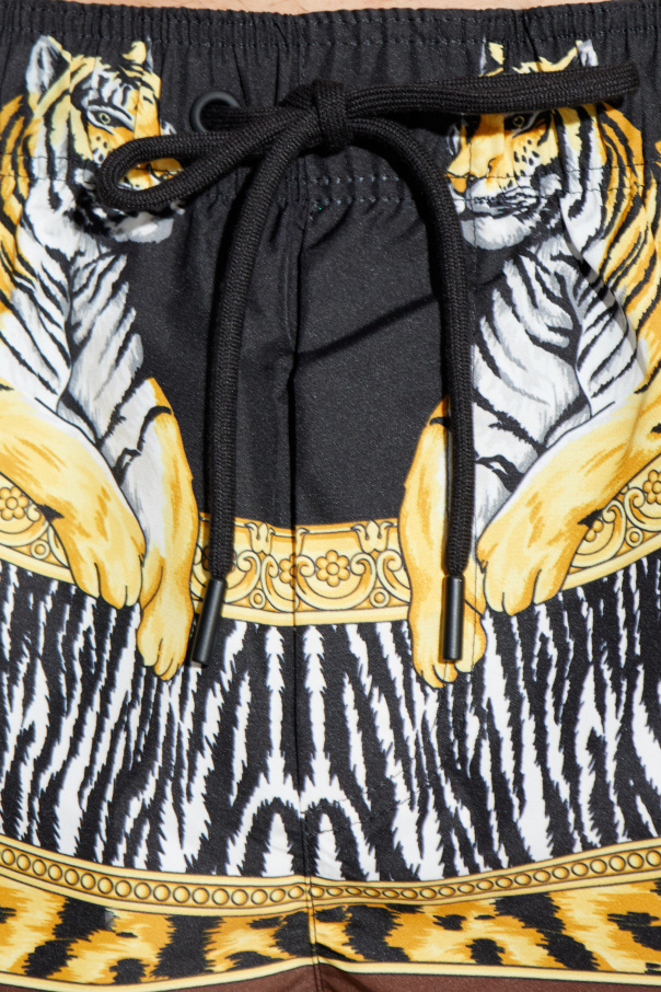 Versace Printed swim shorts