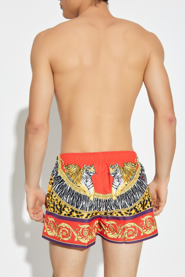 Versace Printed swim shorts