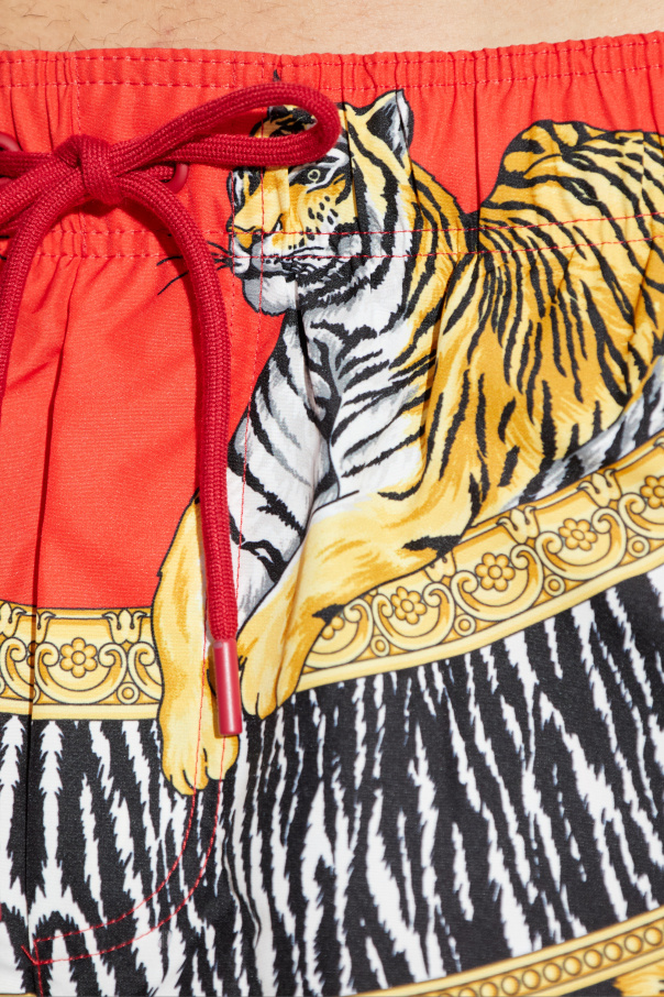 Versace Printed swim shorts