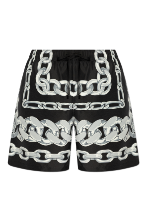 Swim shorts with Medusa Chains print