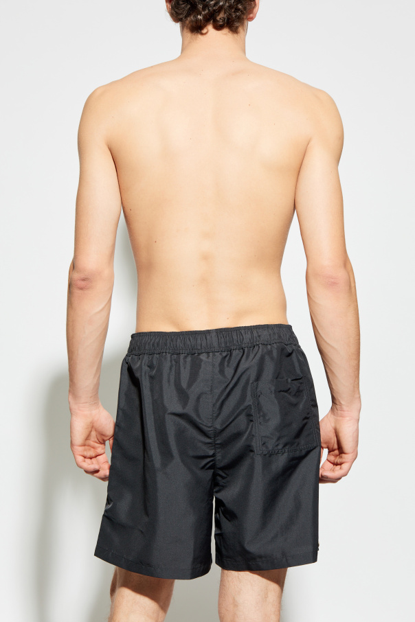 Versace Szorty kąpielowe z  charakterystycznym greckim wzorem