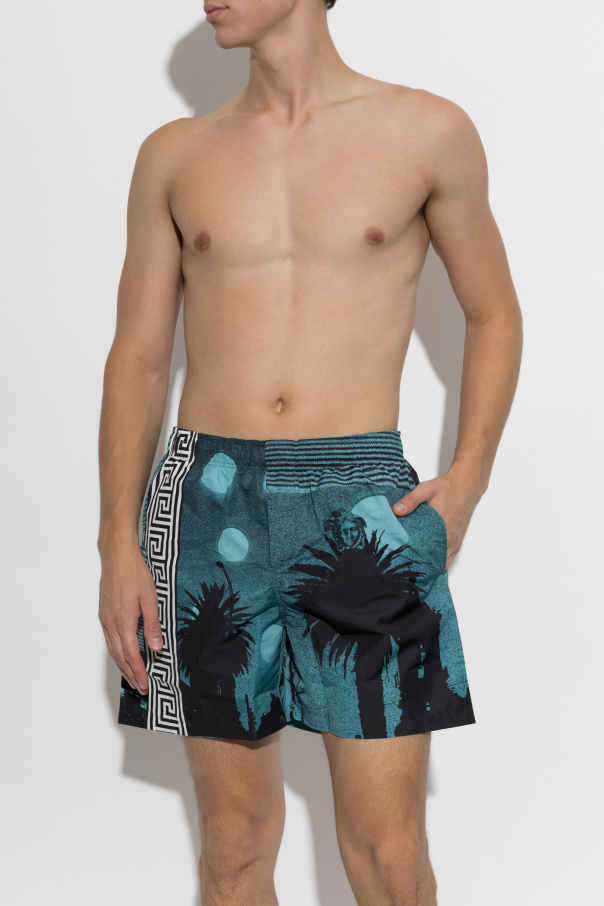 Versace Swim shorts with "Boardshorts" print