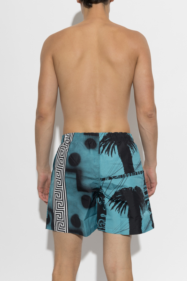 Versace Swim shorts with "Boardshorts" print