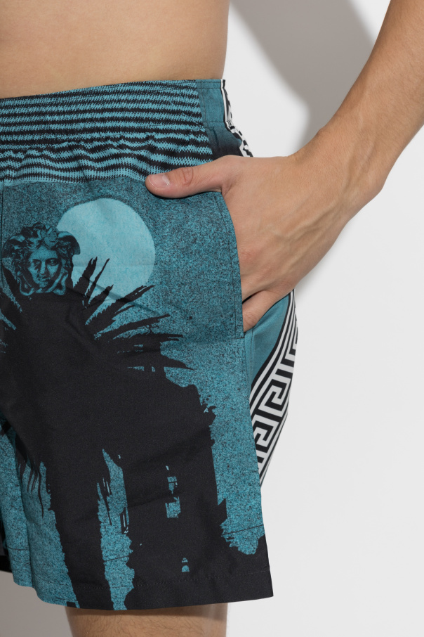 Versace Swim shorts with "Boardshorts" print