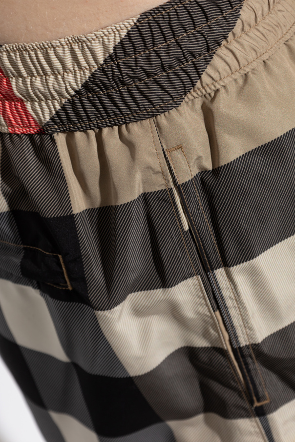 Burberry Szorty kąpielowe ze wzorem w kratę