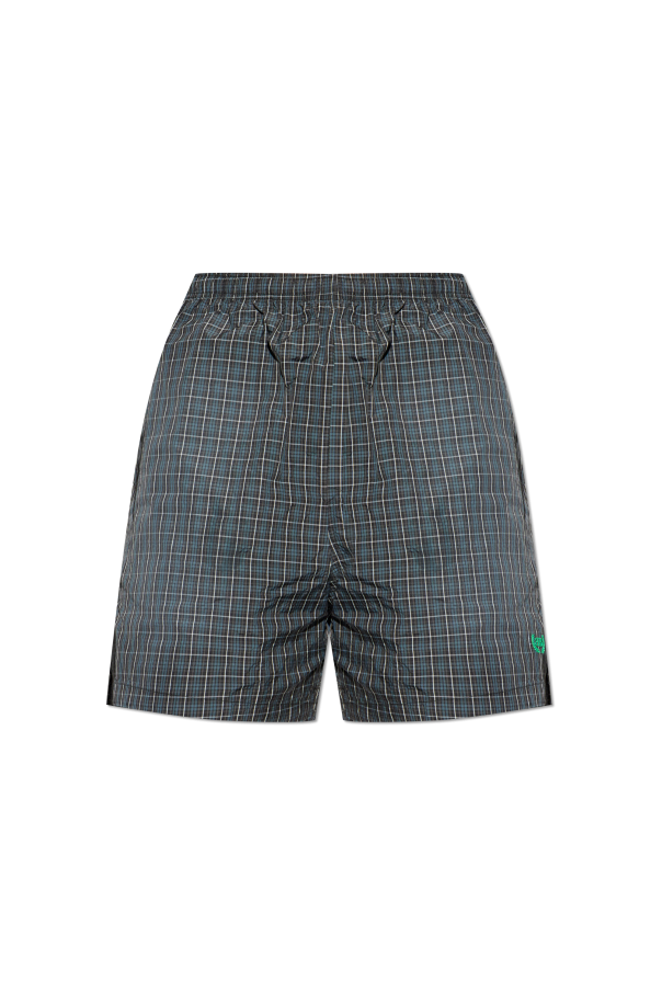 Balenciaga Checked-pattern swim trunks