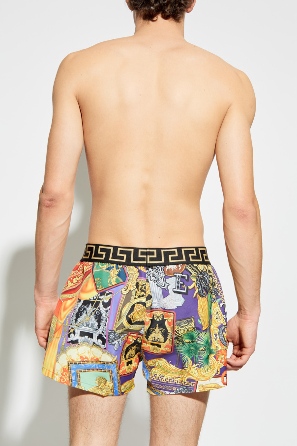 Versace Bañador tipo shorts con estampado