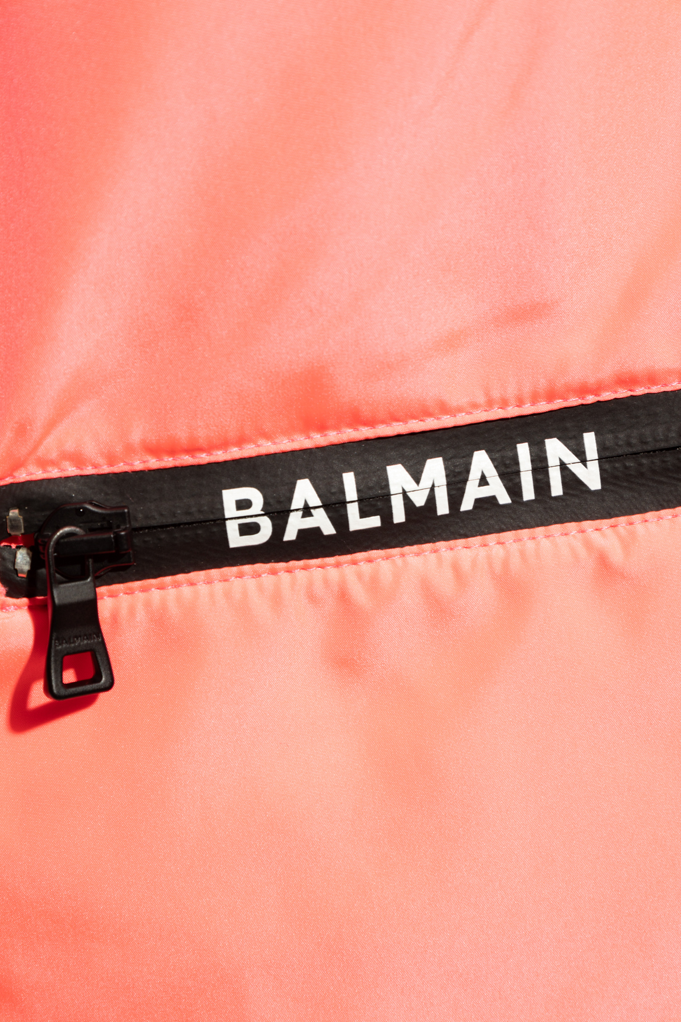 Balmain logo embroidered denim jacket balmain jacket sbb