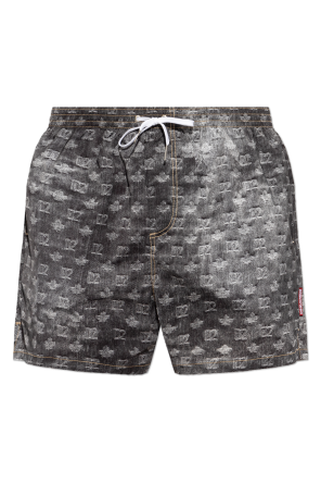 Swim shorts with monogram