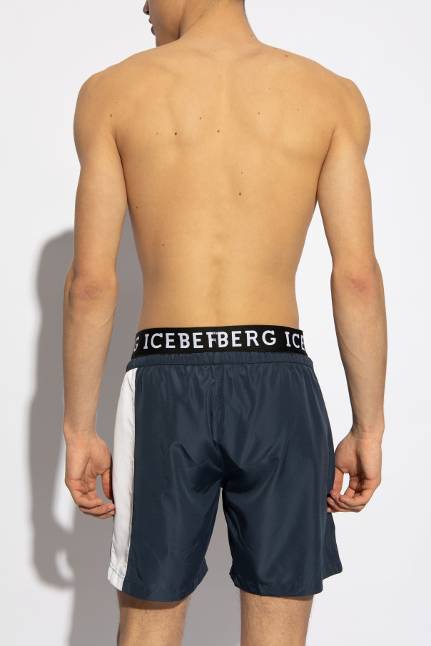 Iceberg Szorty kąpielowe z logo