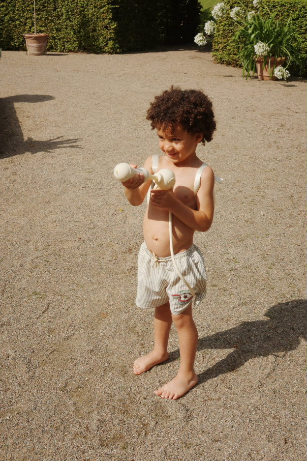 Konges Sløjd Striped pattern shorts