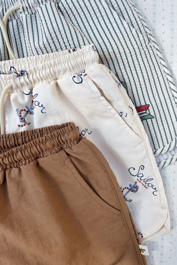 Konges Sløjd Striped pattern shorts