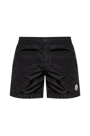 Swim shorts with logo patch