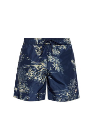 Swim shorts with logo patch