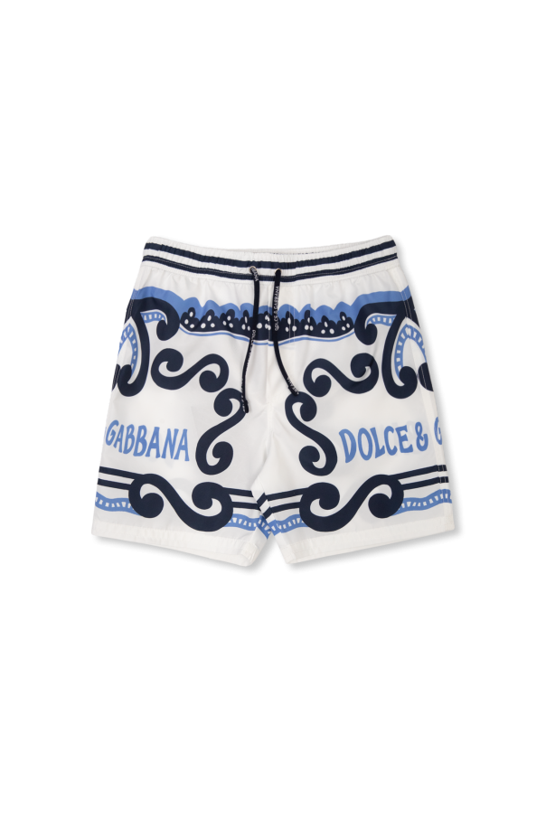 Dolce & Gabbana crystal-embellished mini skirt Kids Swimming shorts