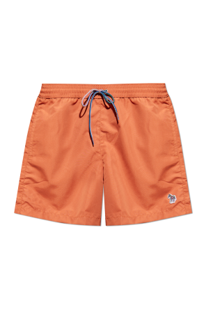 Swim shorts with logo patch