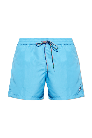 Swim shorts with logo patch